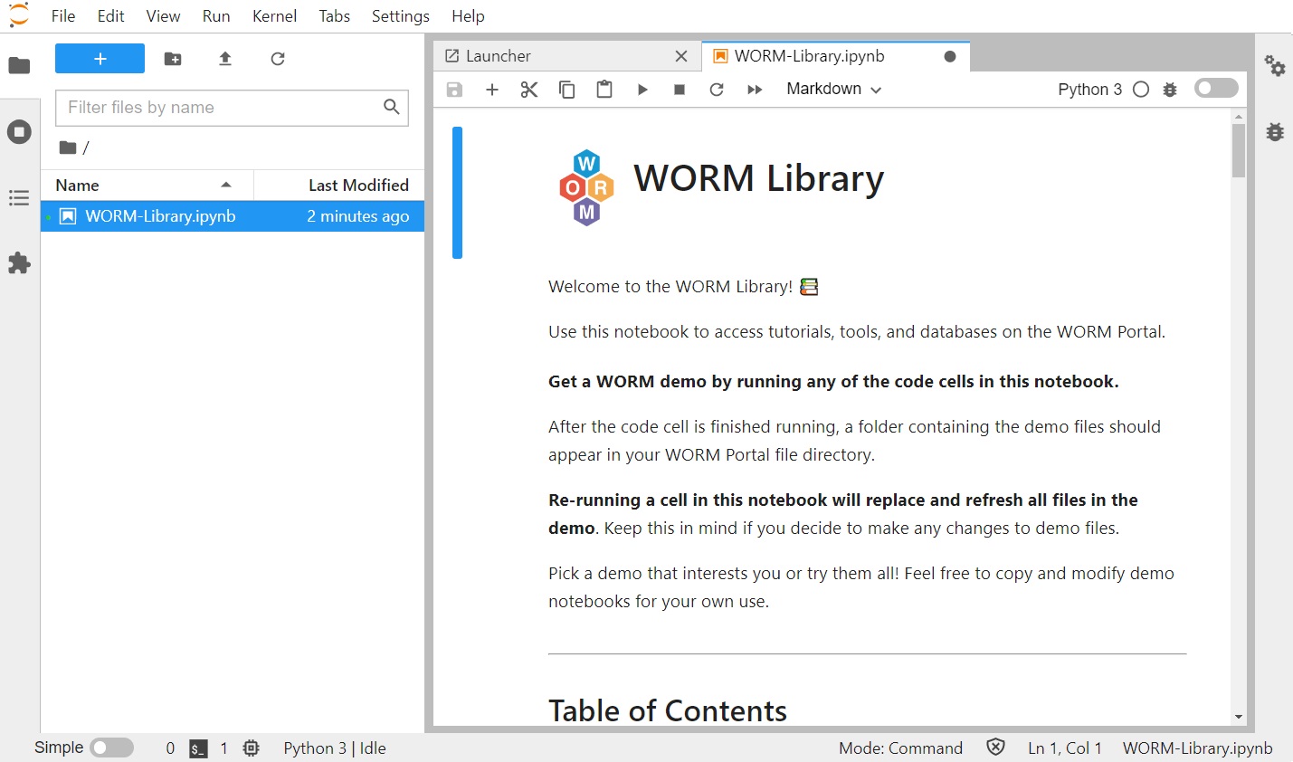 The WORM Library