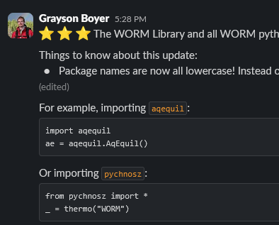 Major update to all WORM Tools